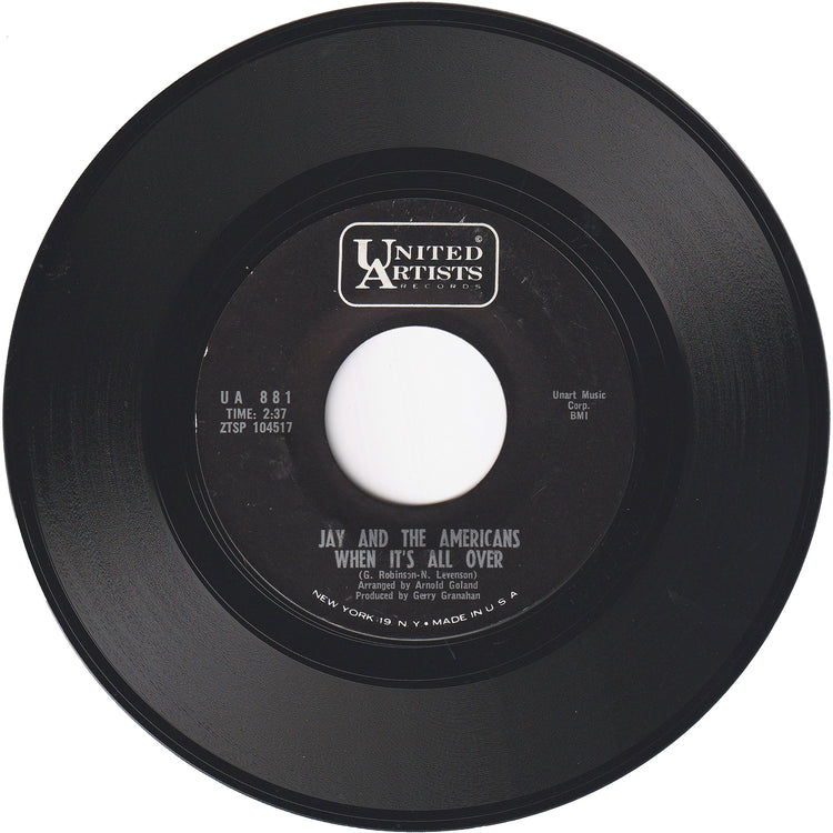 Jay & The Americans - Cara Mia / When It's All Over