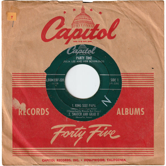 Julia Lee & her Boyfriends - Party Time [45rpm, 7inch, EP]
