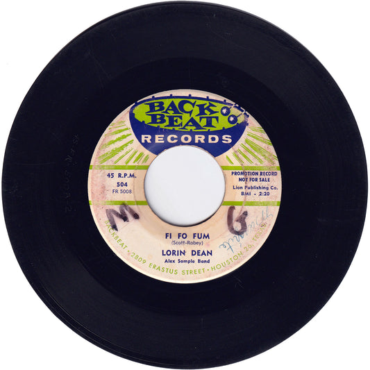 Lorin Dean - Fi Fo Fum / Lonely Avenue