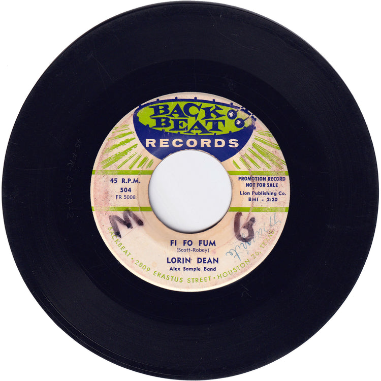 Lorin Dean - Fi Fo Fum / Lonely Avenue