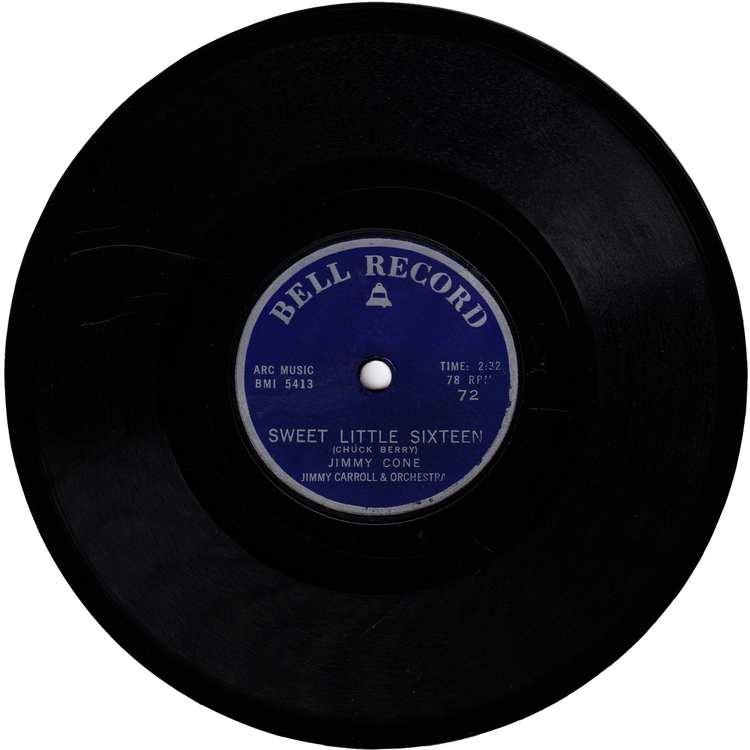Jimmy Cone - Sweet Little Sixteen / Bill & Ronnie - Short Shorts [78rpm/7inch] (w/PS)