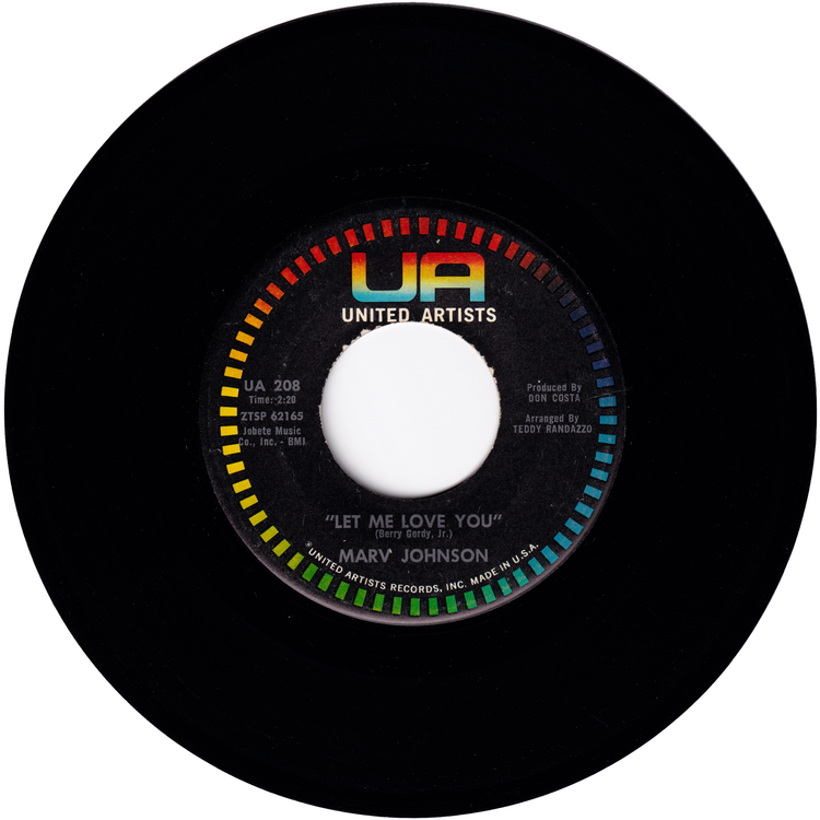 Marv Johnson - I Love The Way You Love / Let Me Love You (Black label)
