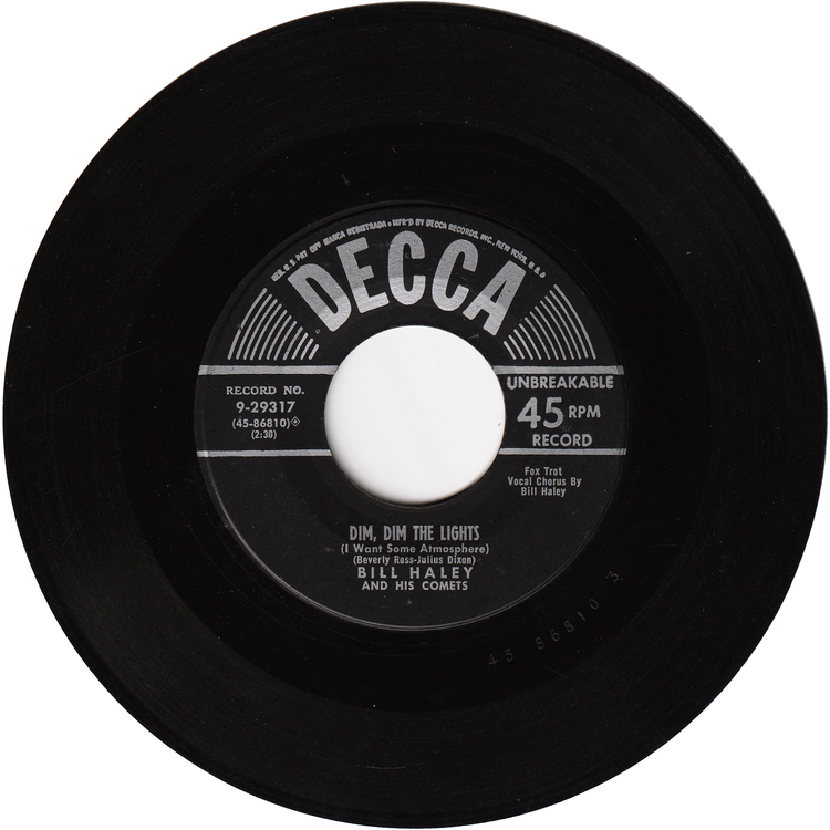 Bill Haley & his Comets - Dim, Dim The Lights / Happy Baby (1st.press)