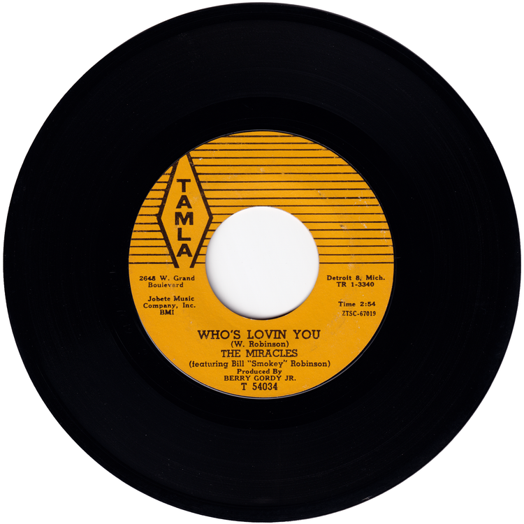 The Miracles - Shop Around / Who's Lovin You (Styrene, Columbia press)