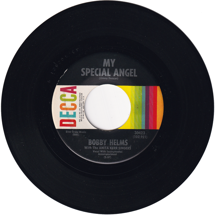 Bobby Helms - My Special Angel / Standing At The End Of My World (3rd.press)