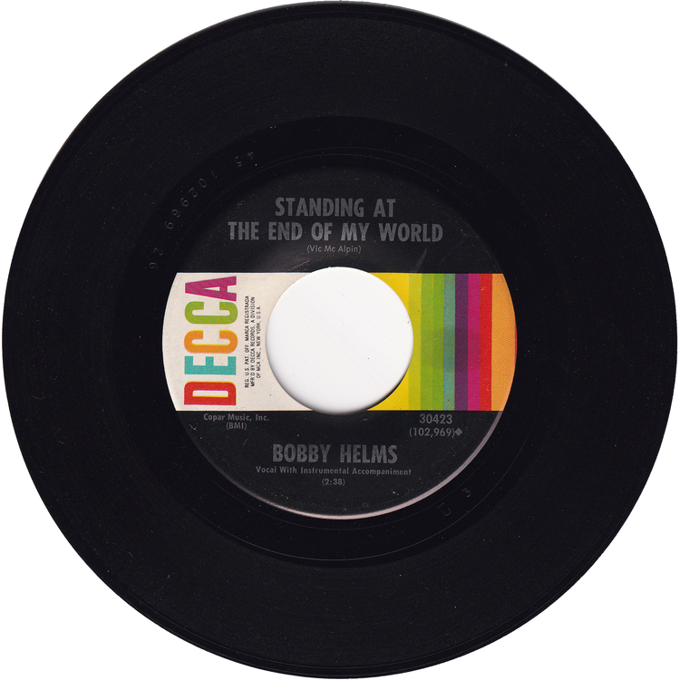 Bobby Helms - My Special Angel / Standing At The End Of My World (3rd.press)