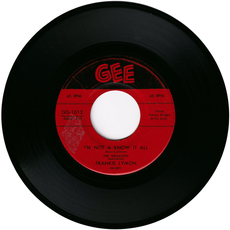 Frankie Lymon & The Teenagers - I Want You To Be My Girl / I'm Not A Know It All