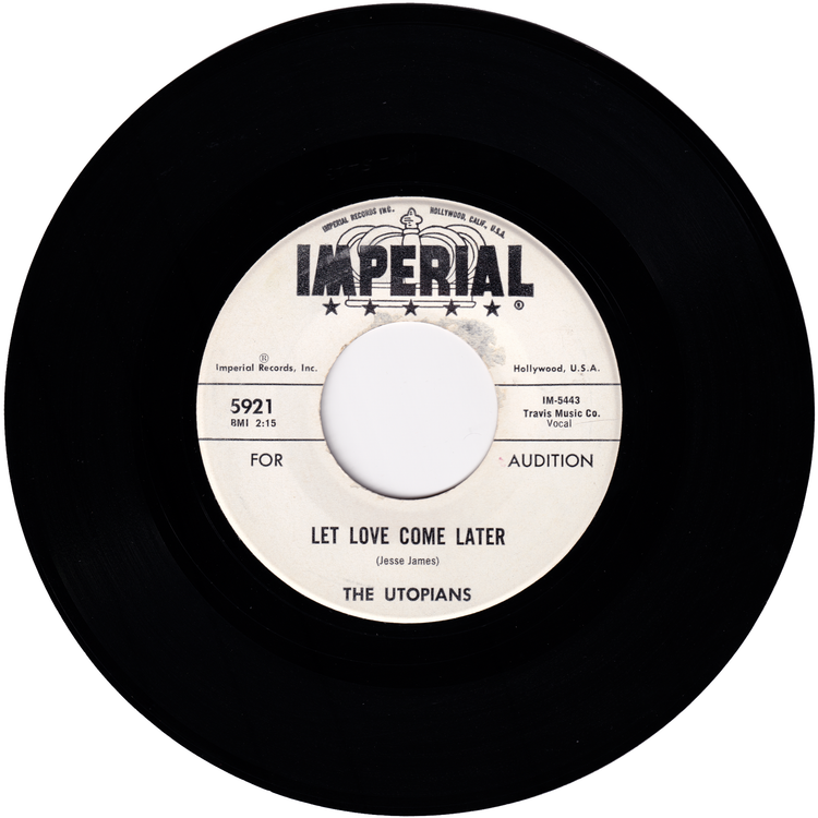The Utopians - Let Love Come Later / Opera vs. The Blues (Promo)