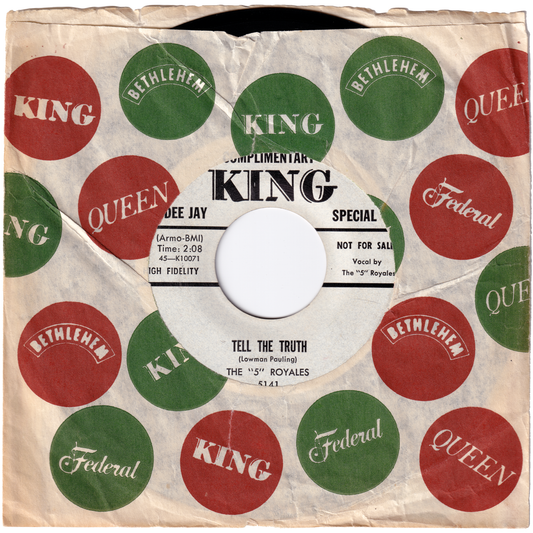 The Five Royales - Tell The Truth / Double Or Nothing (Promo)