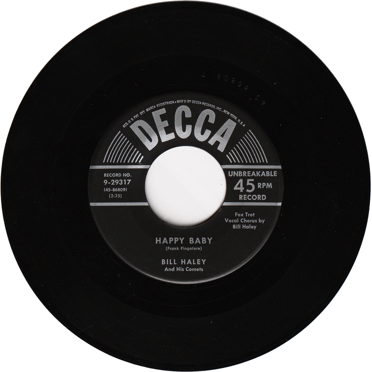 Bill Haley & his Comets - Dim, Dim The Lights / Happy Baby (1st.press)