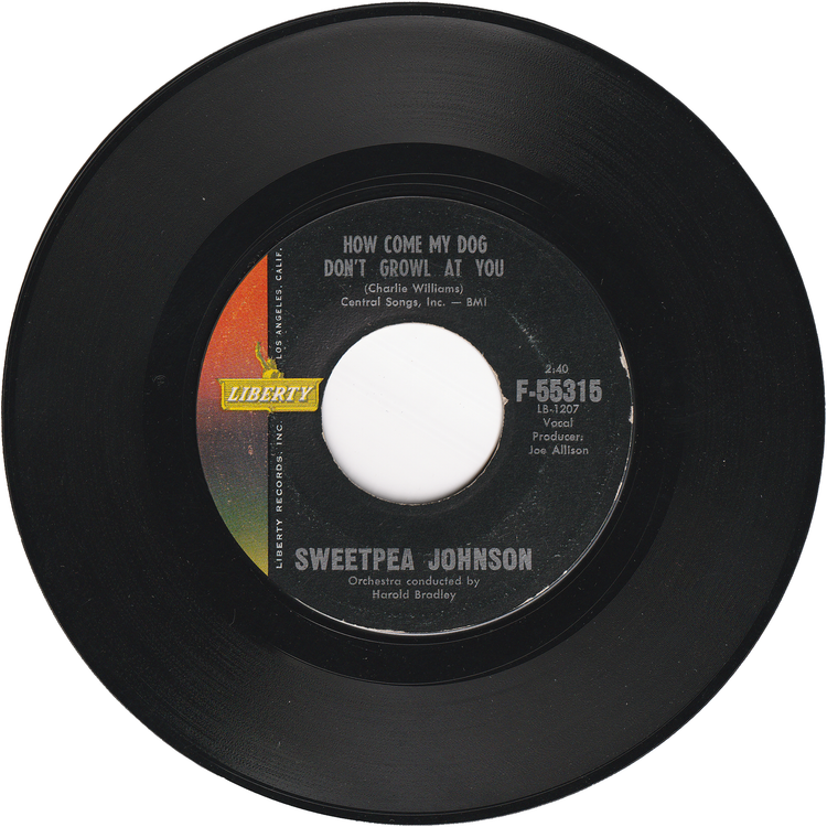 Sweetpea Johnson - The Crawdad Scene / How Come My Dog Don't Growl At You