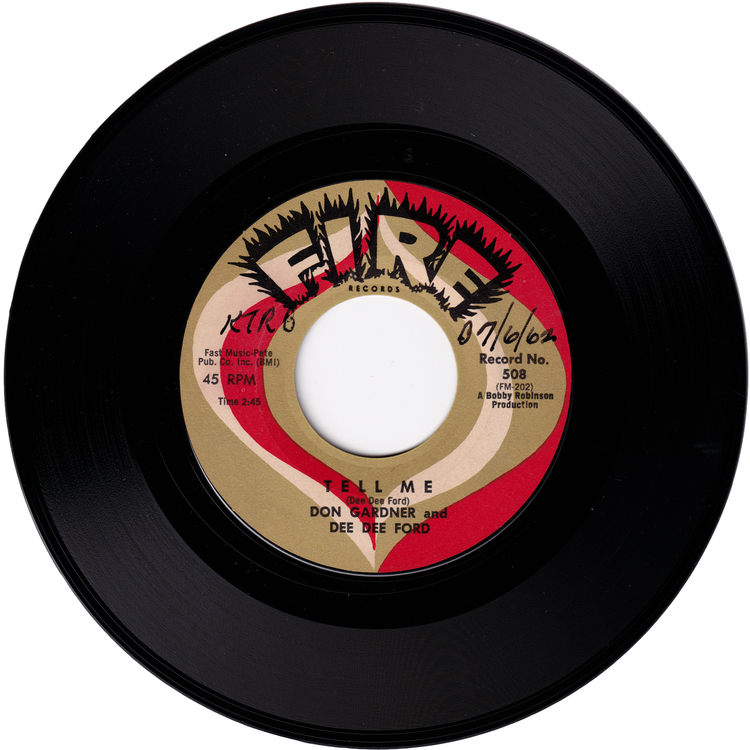 Don Gardner & Dee Dee Ford - I Need Your Loving / Tell Me (FIRE Color label)