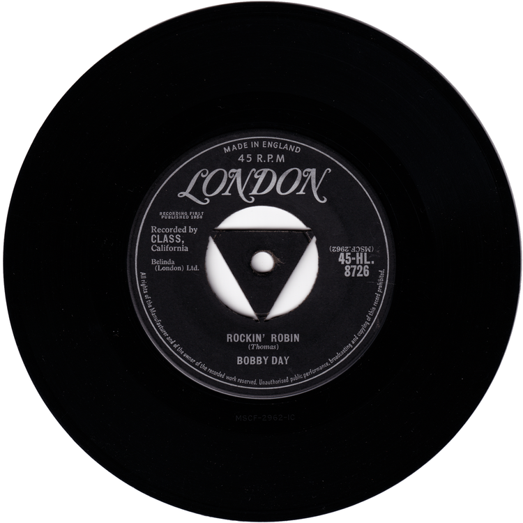 Bobby Day - Rockin' Robin / Over & Over (UK LONDON Label)