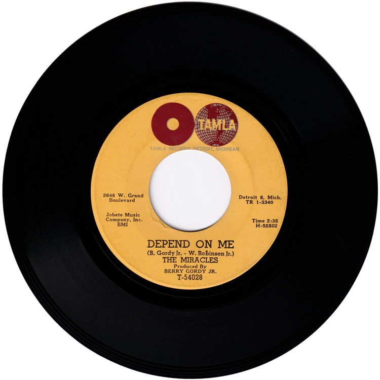 The Miracles - Way Over There / Depend On Me (TAMLA "Globes" label)