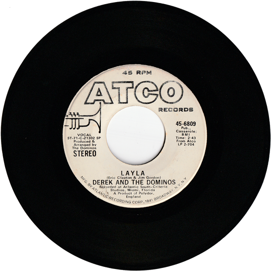 Derek & The Dominos - Layla / I Am Yours (Promo)