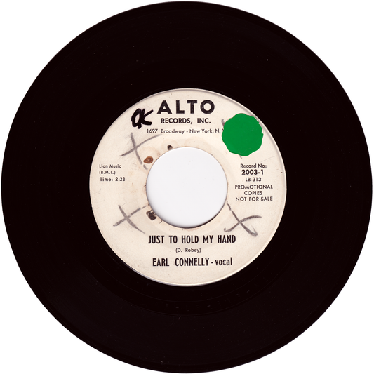 Earl Connelly - Just To Hold My Hand / I Know I Know (Promo)