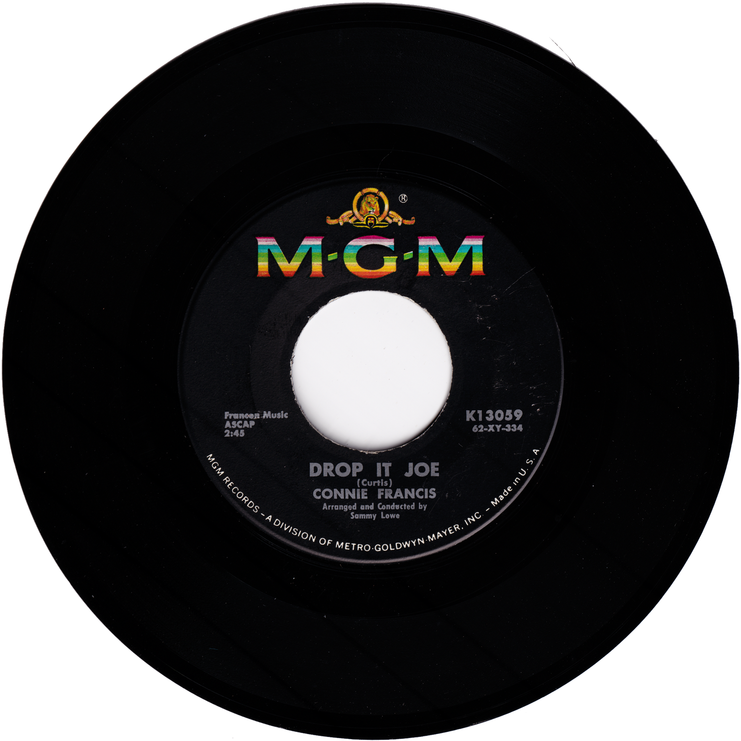 Connie Francis Don't Break The Heart Drop It, Joe – NIGHT BEAT RECORDS