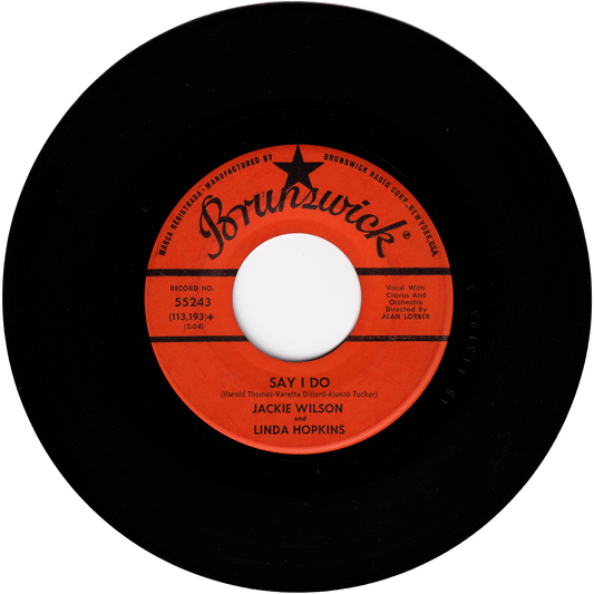Jackie Wilson & Linda Hopkins - Say I Do / Shake A Hand