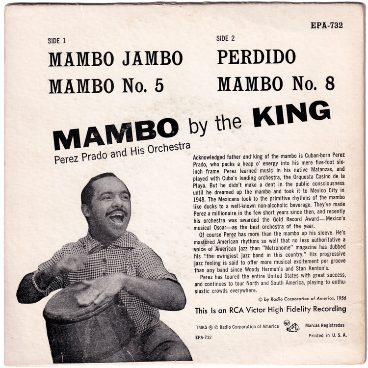 Perez Prado - Mambo By The King [7inch,45rpm,EP,w/PS]