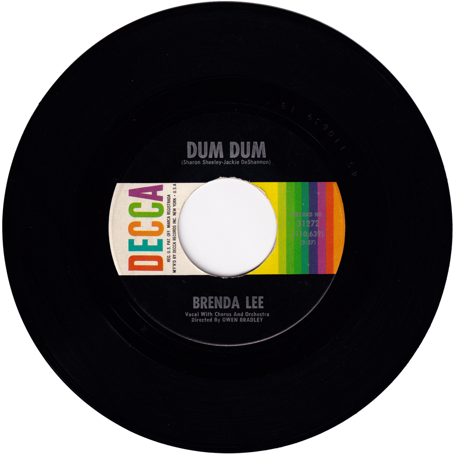 Brenda Lee - Dum Dum / Eventually – NIGHT BEAT RECORDS
