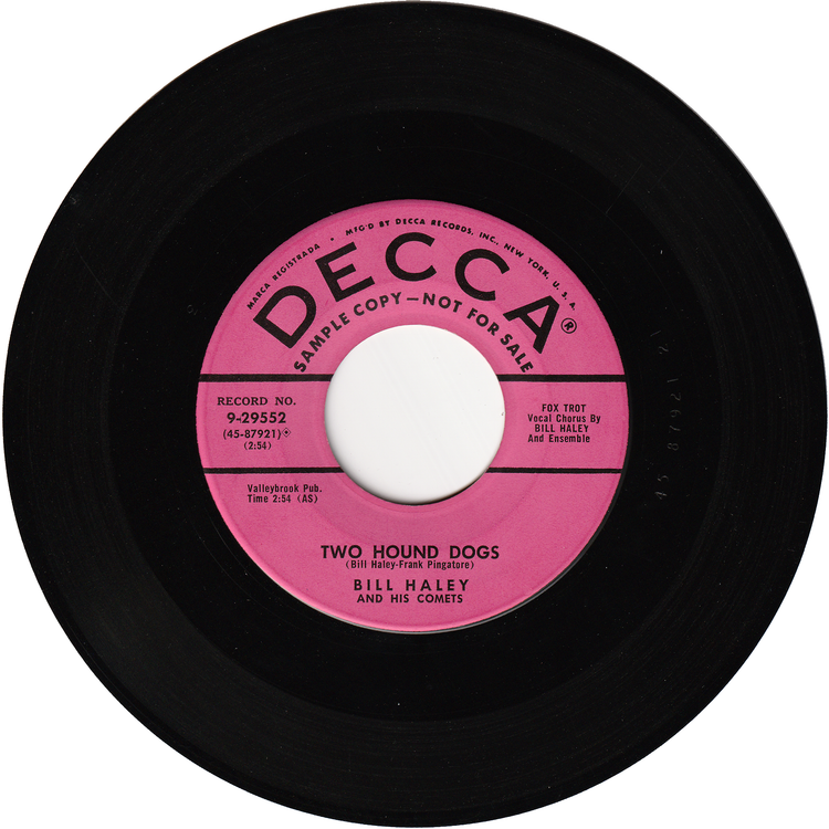 Bill Haley & his Comets - Razzle-Dazzle / Two Hound Dogs (Promo)