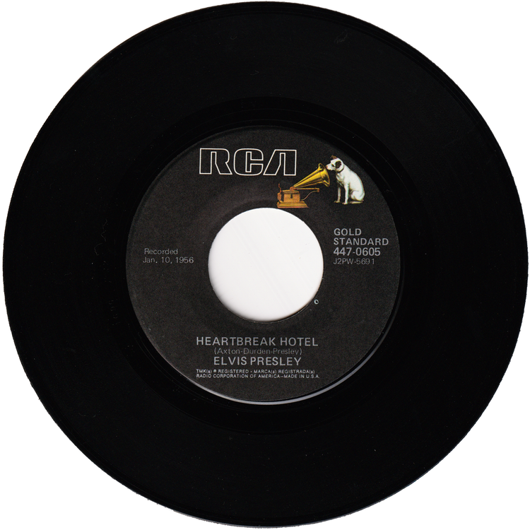 Elvis Presley - Heartbreak Hotel / I Was The One (70's Re-Issue)