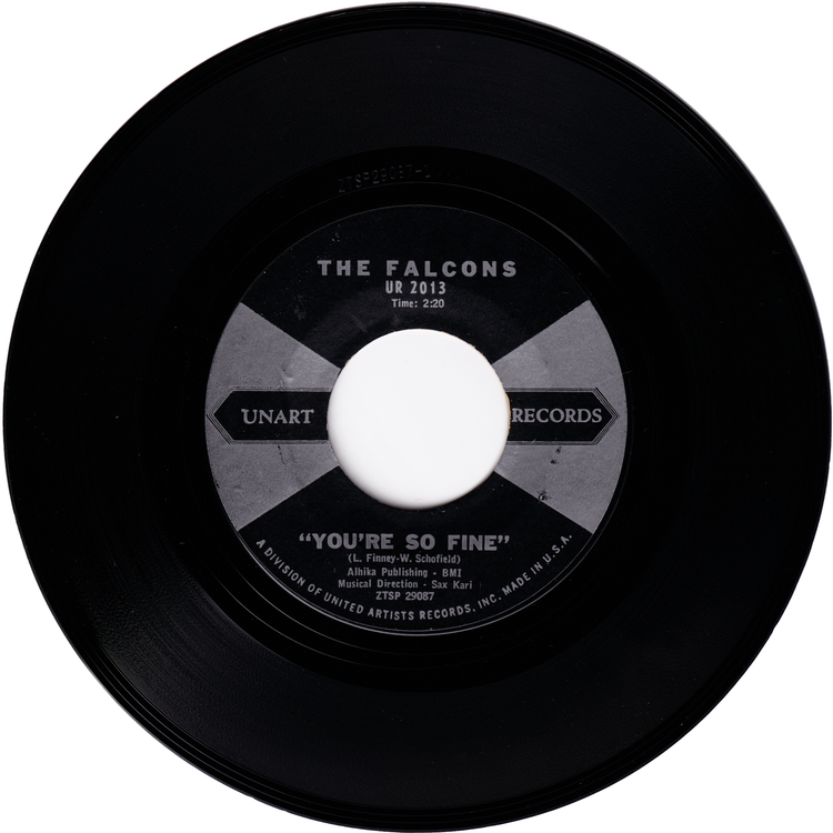 The Falcons - You're So Fine / Goddess Of Angels (UNART Black label)