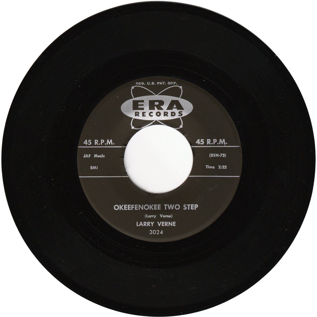 Two Speed Larry Larry Verne - Mr. Custer / Okeefenokee Two Step – NIGHT BEAT RECORDS