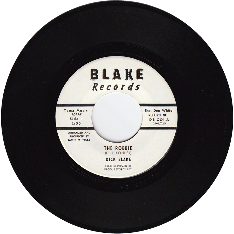 Dick Blake - Do The Robbie / The Robbie Instrumentals (w/PS)