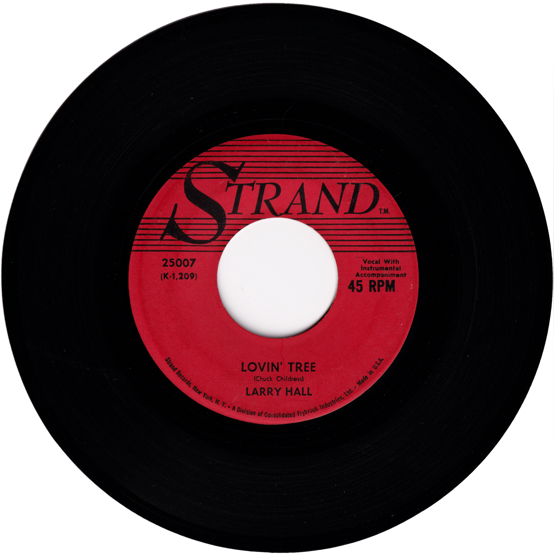 Larry Hall - Sandy / Lovin' Tree – NIGHT BEAT RECORDS