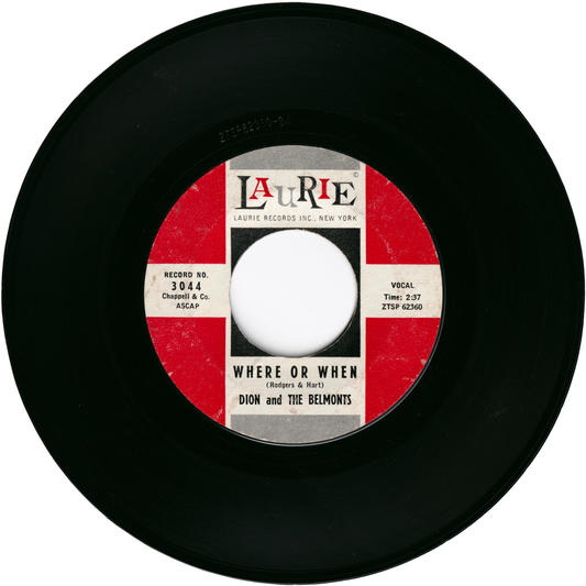 Dion & The Belmonts - Where Or When / That's My Desire
