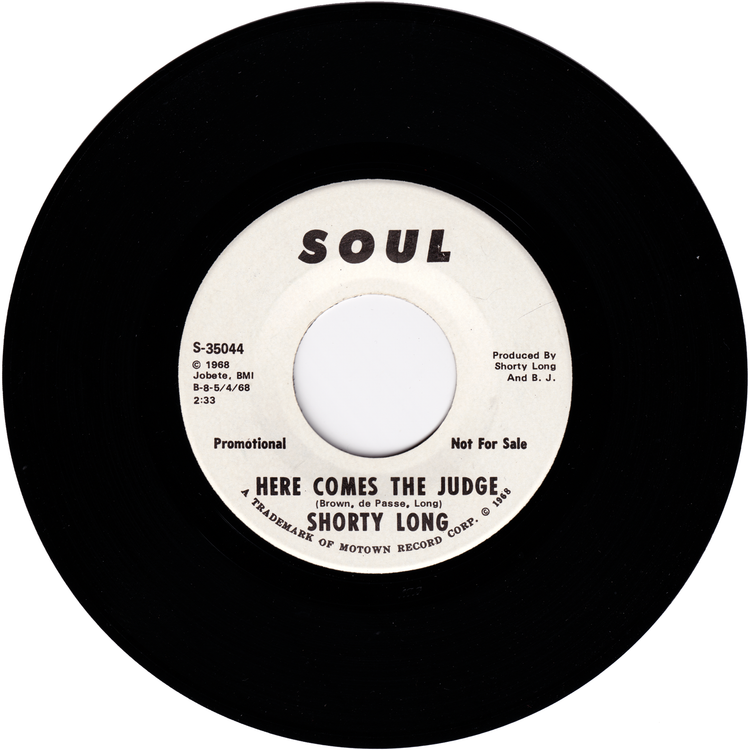 Shorty Long - Here Comes The Judge / Here Comes The Judge (Promo)