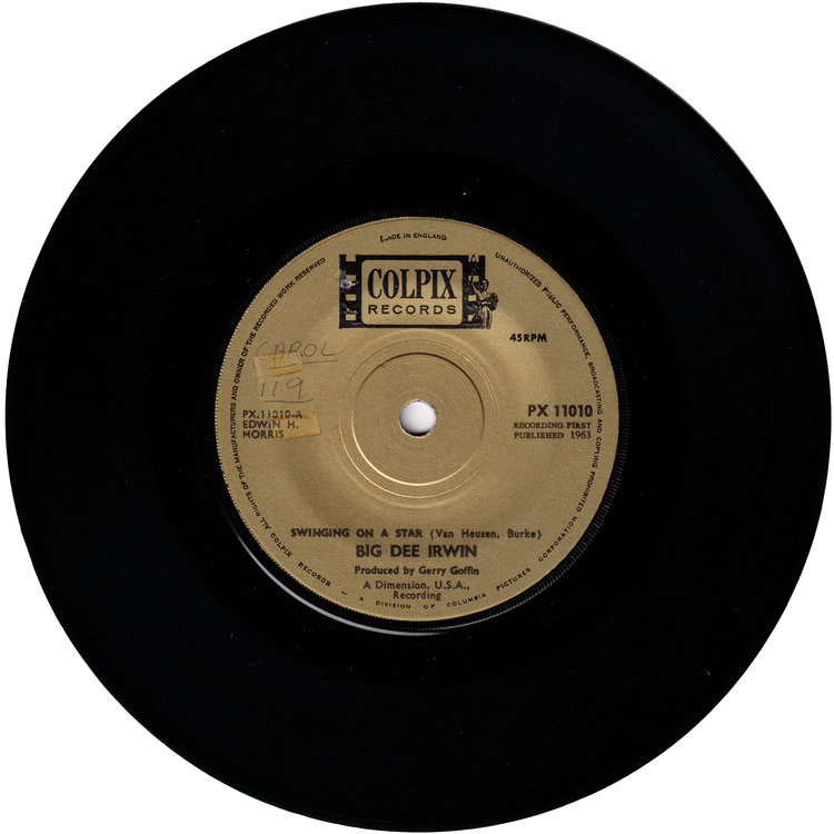 Big Dee Irwin - Swinging On A Star / Another Night With The Boys (UK COLPIX label)