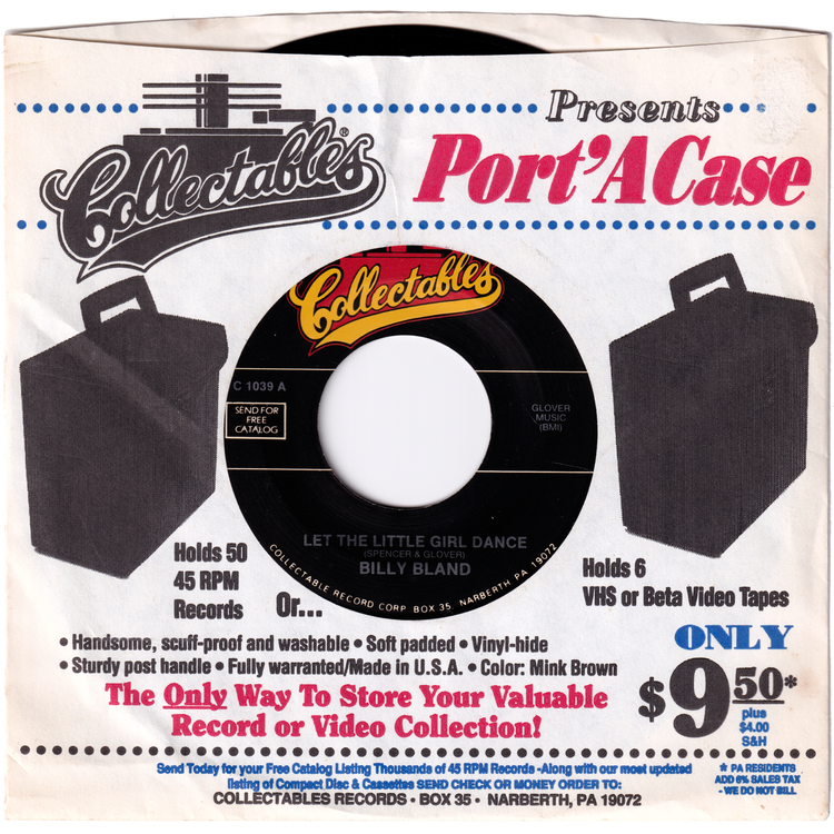 Billy Bland - Let The Little Girl Dance / The Solitares - The Angels Sang (COLLECTABLES RI)