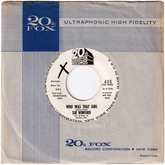 Sue Winford - Who Was That Girl / If You Try To Stael My Baby (Promo)