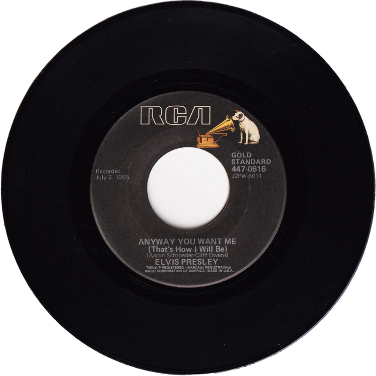 Elvis Presley - Love Me Tender / Anyway You Want Me (70's Re-Issue)