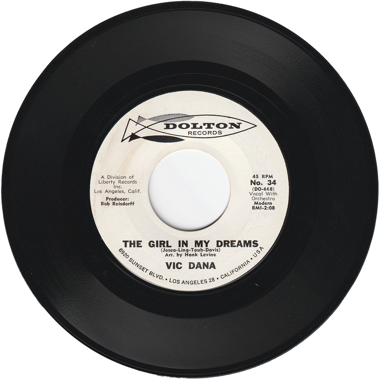 Vic Dana - Someone New / The Girl In My Dreams (Promo)