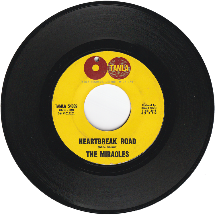 The Miracles - Heartbreak Road / The Man In You