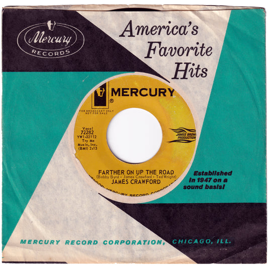 James Crawford - Farther On Up The Road / When Loneliness Knocks At Your Door (Promo)