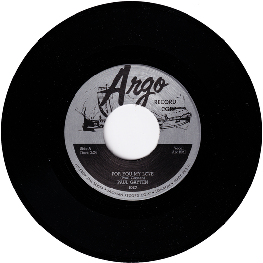 Paul Gayten - For You My Love / Down Boy (JUKEBOX JAM label)
