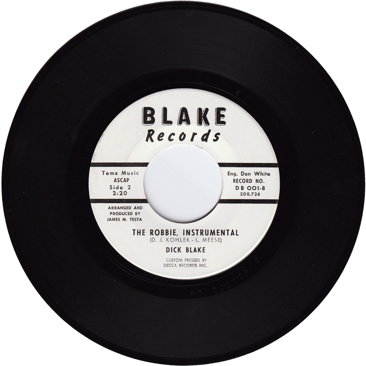 Dick Blake - Do The Robbie / The Robbie Instrumentals