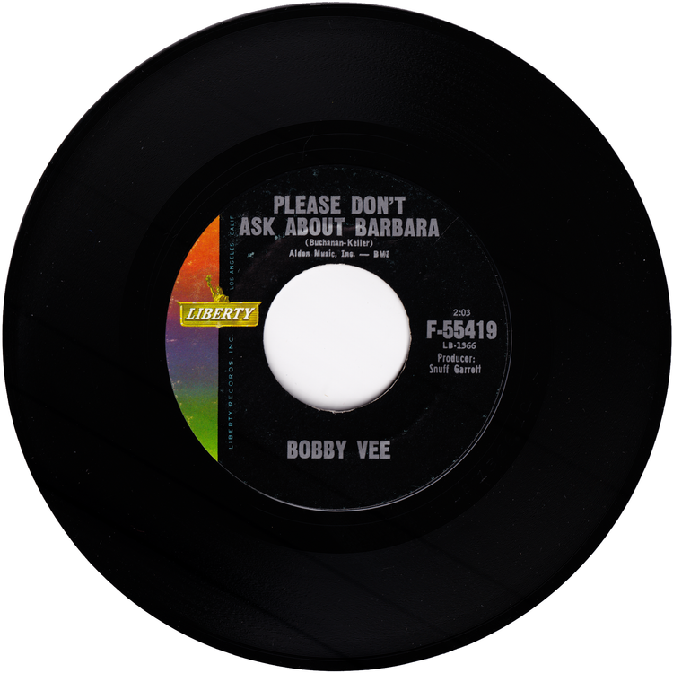 Bobby Vee - I Can't Say Goodbye / Please Don't Ask About Barbara