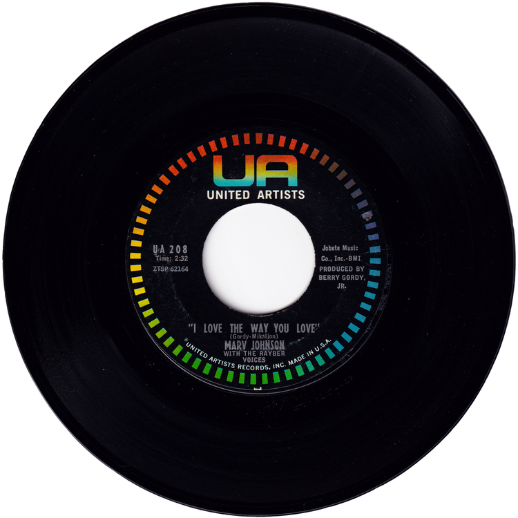 Marv Johnson - I Love The Way You Love / Let Me Love You (Black label)