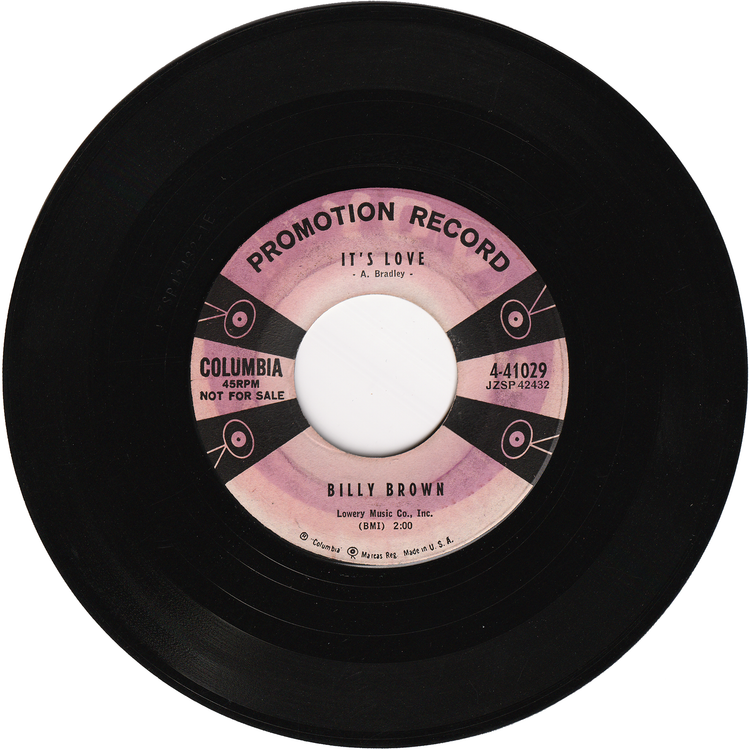 Billy Brown - Did We Have A Party / It's Love (Promo)