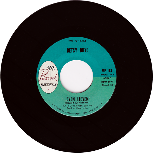Betsy Brye - Even Steven / Did You Hear (What They're Saying) (Promo)