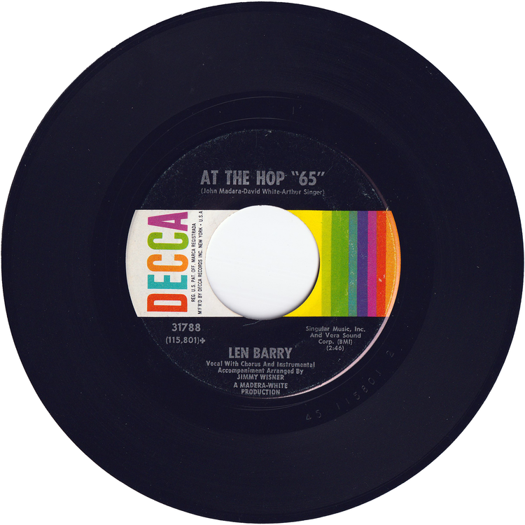 Len Barry - At The Hop "65" / Lip Sync