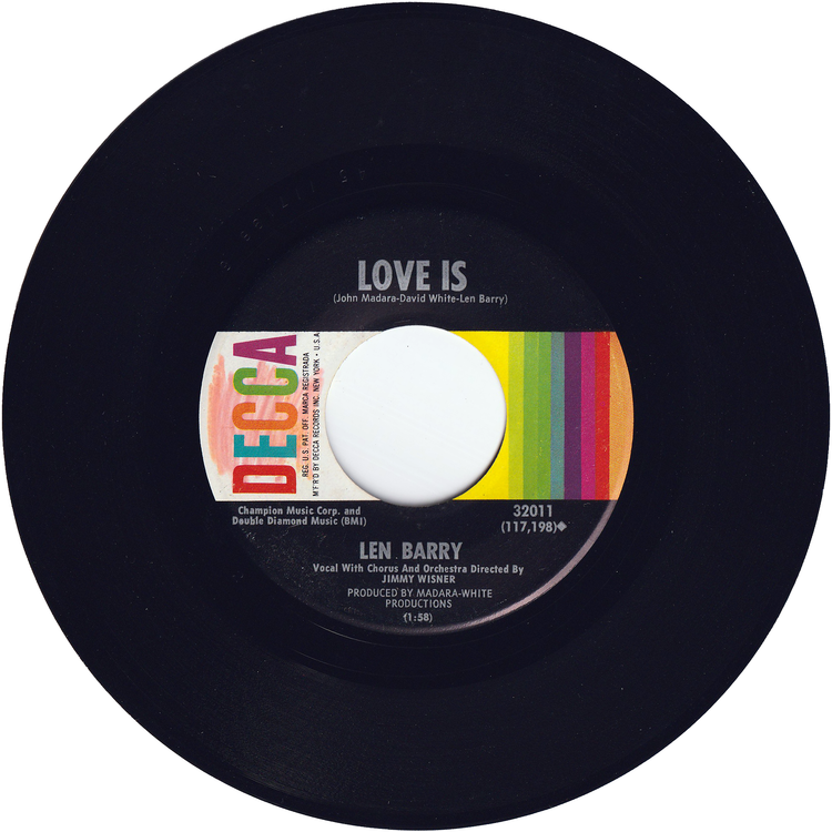 Len Barry - I Struck It Rich / Love Is
