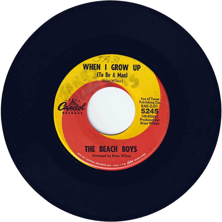 The Beach Boys - When I Grow Up (To Be A Man) / She Knows Me Too Well