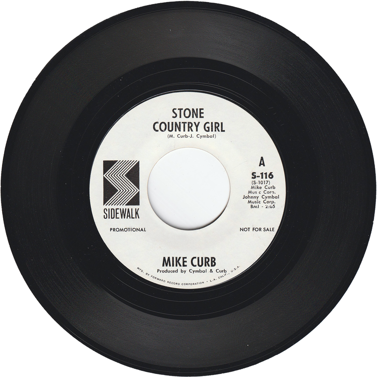 Mike Curb - Stone Country Girl / Where The Nicest People Meet (Promo)