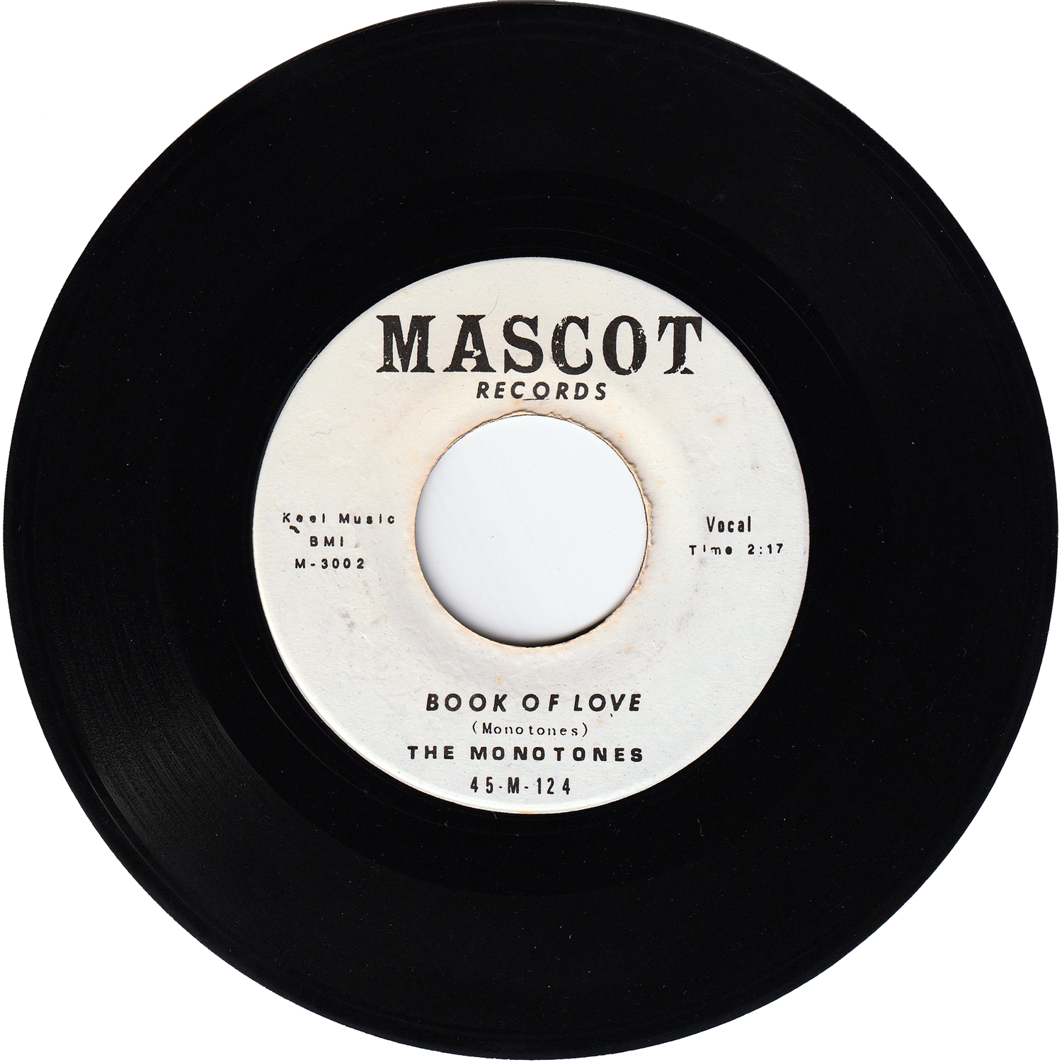 The Monotones - Book Of Love / You Never Loved Me [MASCOT 70's Repro] –  NIGHT BEAT RECORDS